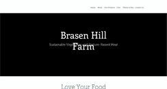 Desktop Screenshot of brasenhillfarm.com